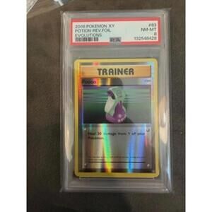2016 Pokemon XY Potion Reverse Foil Trainer Card - PSA 8 NM-MT